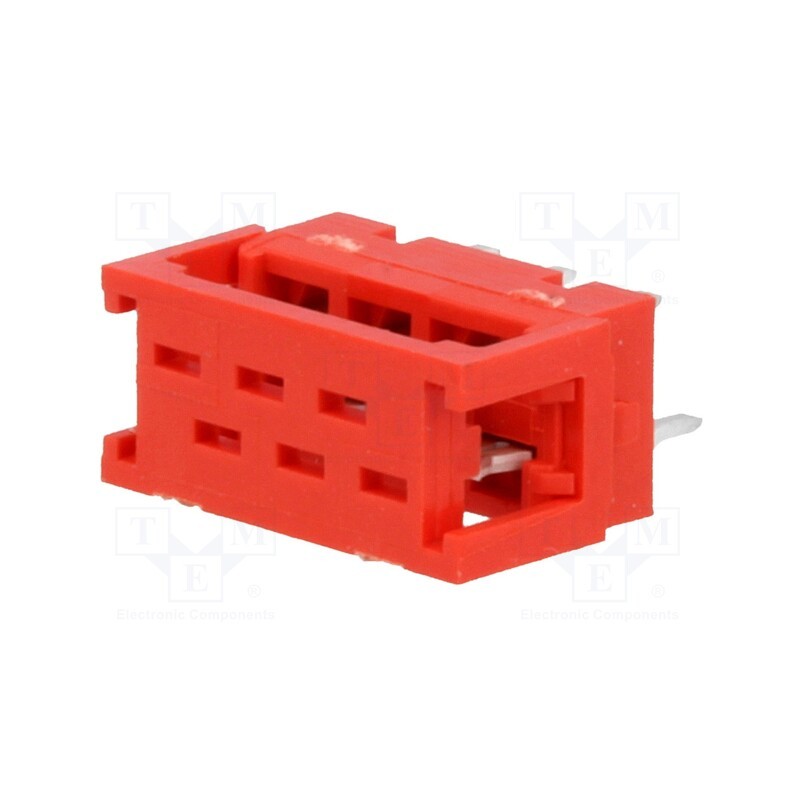 1 pcs x TE Connectivity - 7-215570-6 - Micro-MaTch, adapter, PIN: 6, IDC,THT, on PCBs,for ribbon cable