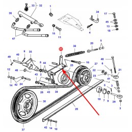 La322229050 tensioner arm