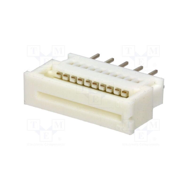 1 pcs x MOLEX - 39532105 - Connector: FFC/FPC, straight, PIN: 10, ZIF, THT, 200V, 1A, tinned
