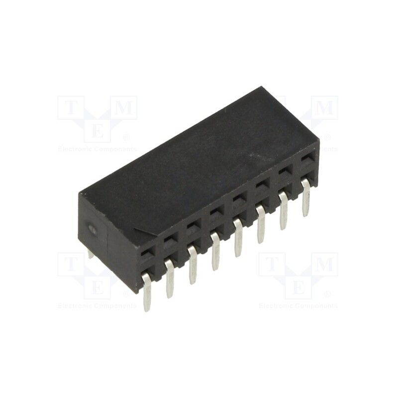 1 pcs x HARWIN - M20-7880846 - Socket, pin strips, female, 2.54mm, PIN: 16, THT, on PCBs, tinned