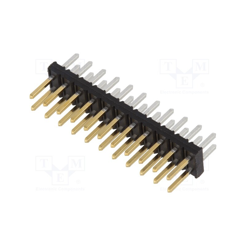 1 pcs x Amphenol Communications Solutions - 57102-F08-11ULF - Pin header, wire-board, male, Minitek, 2mm, PIN: 22, THT, on PCBs,