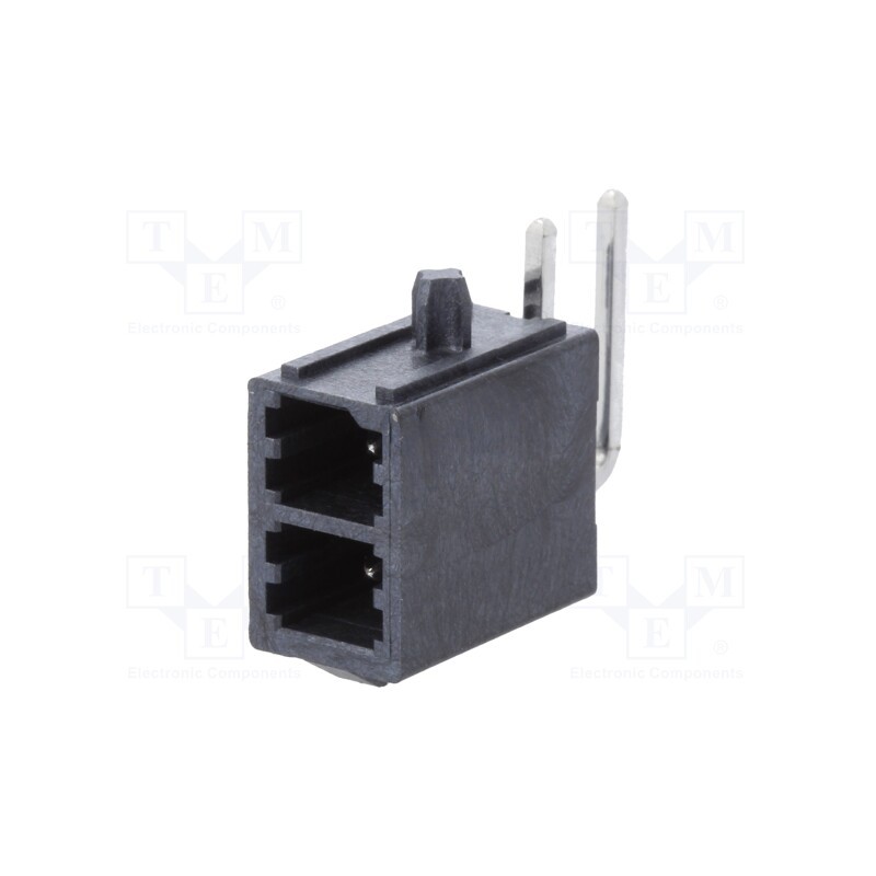 1 pcs x MOLEX - 768250002 - Socket, wire-board, male, Mega-Fit, 5.7mm, PIN: 2, UL94V-0, 23A, THT