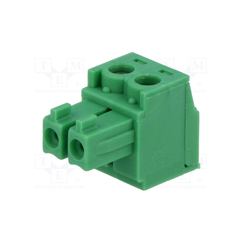 1 pcs x PHOENIX CONTACT - MC 1,5/ 2-ST-3,81 1803578 - Pluggable terminal block, 3.81mm, ways: 2, straight, plug, female