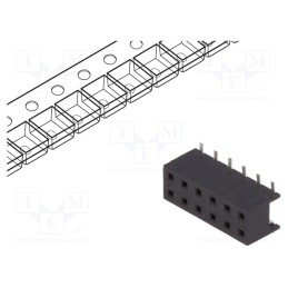 1 pcs x Amphenol Communications Solutions - 55510-312TRLF - Socket, wire-board, female, Minitek, 2mm, PIN: 12, SMT, on PCBs, 2A