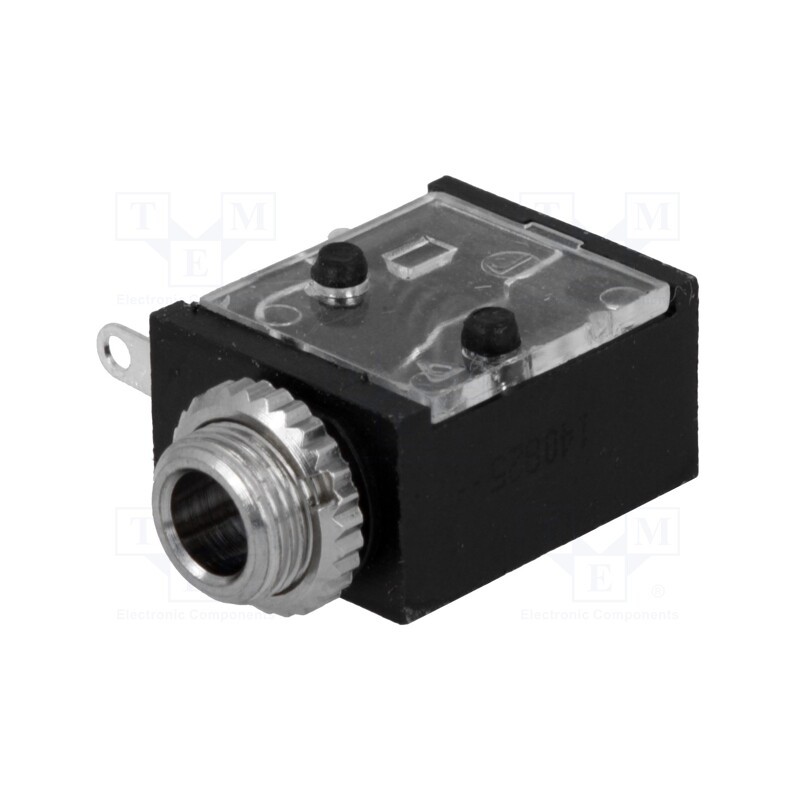 1 pcs x SWITCHCRAFT - 35RAPC2AV - Socket, Jack 3,5mm, female, mono, ways: 2, angled 90°