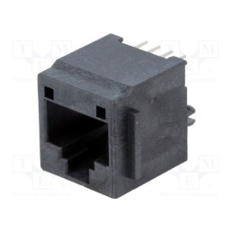 1 pcs x MOLEX - 955222887 - Socket, RJ45, PIN: 8, Cat: 3, gold-plated, Layout: 8p8c, on PCBs, THT