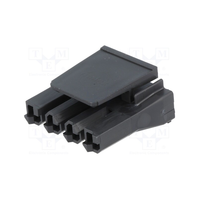 1 pcs x MOLEX - 444412004 - Connector: wire-board, SABRE, plug, female, PIN: 4, w/o contacts