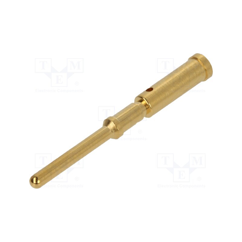 1 pcs x HARTING - 21011009928 - Contact, male, gold-plated, 0.75mm2, grounding contact, crimped