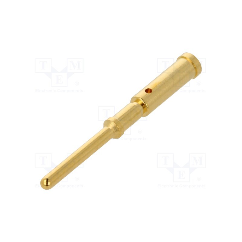 1 pcs x HARTING - 21011009927 - Contact, male, gold-plated, 0.5mm2, grounding contact, crimped