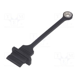 1 pcs x Amphenol Communications Solutions - MUSB-2A111-024BP - Protection cap, MUSB, Application: USB A sockets, black