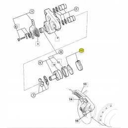 Handbrake brake pads jcb 15 920103 15 913501 478 00849