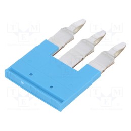 1 pcs x WEIDMu00dcLLER - 1985840000 ZQV 6N/3 BL - Comb bridge, ways: 3, blue, A series