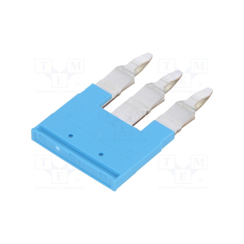 1 pcs x WEIDMu00dcLLER - 1985840000 ZQV 6N/3 BL - Comb bridge, ways: 3, blue, A series