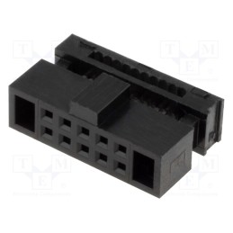 1 pcs x CONNFLY - DS1017-01-10NA8 - Plug, IDC, female, PIN: 10, IDC, for ribbon cable, 0.635mm