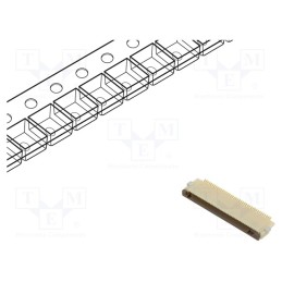 1 pcs x HIROSE - FH12-40S-0.5SH(55) - Connector: FFC/FPC, horizontal, PIN: 40, bottom contacts,ZIF, SMT