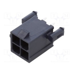 1 pcs x MOLEX - 1724470004 - Socket, wire-board, male, Mini-Fit Jr, 4.2mm, PIN: 4, Glow-Wire, THT