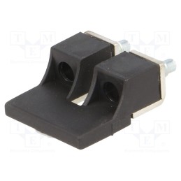 1 pcs x POKu00d3J - A42-5413 - Screw bridge, ways: 2, black, ZUG-10