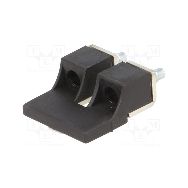 1 pcs x POKu00d3J - A42-5413 - Screw bridge, ways: 2, black, ZUG-10