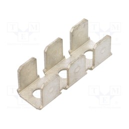 1 pcs x TE Connectivity - 41482 - Terminal: flat, 6.3mm, 0.8mm, male, M3, 6x terminal,double, screw