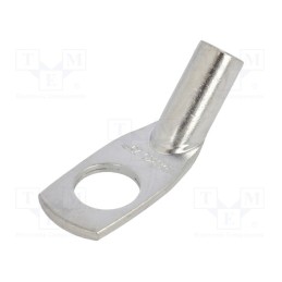 1 pcs x ERKO - KCS45_12-25/10 - Tip: ring tube, M12, 25mm2, crimped, for cable, angled 45°, tinned