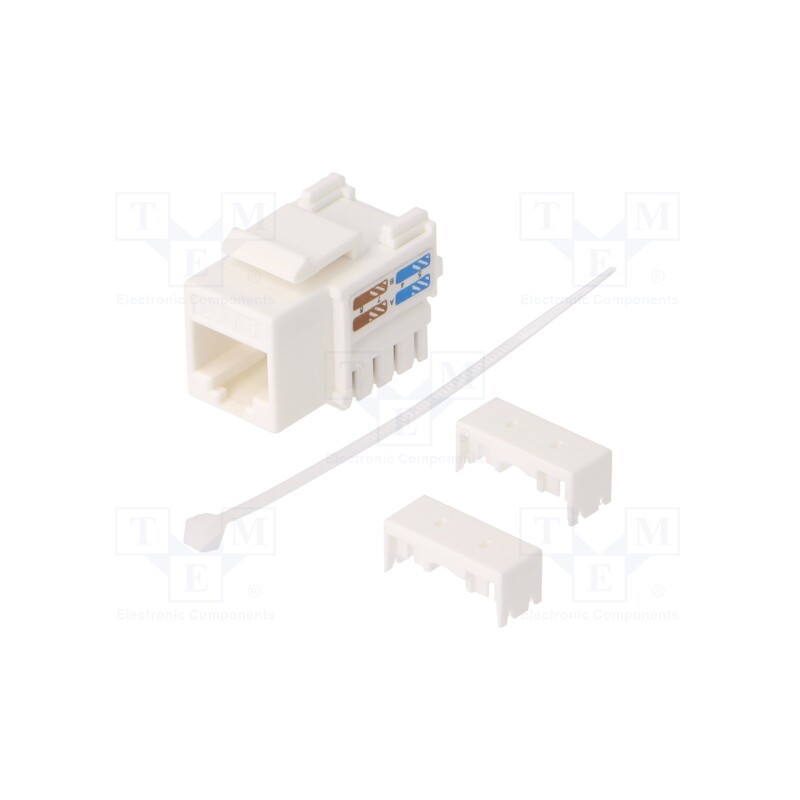 1 pcs x LOGILINK - NK4056 - Socket, RJ45, Cat: 6, Keystone,unshielded, white, straight, female