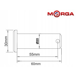 Hanger mounting pin lp, lower part c 330 c