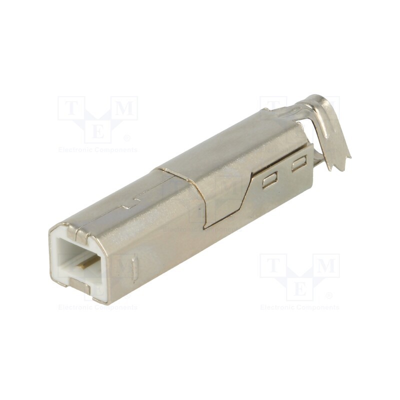 1 pcs x KEYSTONE - 926 - Plug, USB B, for cable, soldering, PIN: 4, straight, USB 2.0, 1A, 30V