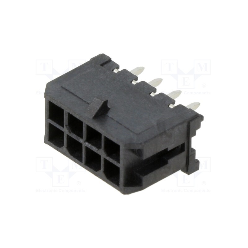 1 pcs x MOLEX - 430450828 - Socket, wire-board, male, Micro-Fit 3.0, 3mm, PIN: 8, Layout: 2x4