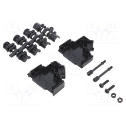 1 pcs x MH CONNECTORS - MHD45PPK15-K - Enclosure: for D-Sub connectors, D-Sub 15pin,D-Sub HD 26pin