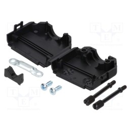 1 pcs x MH CONNECTORS - MHDPPK15-K - Enclosure: for D-Sub connectors, D-Sub 15pin,D-Sub HD 26pin