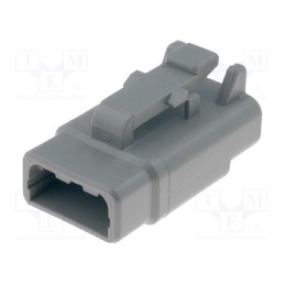 1 pcs x DEUTSCH - DTM06-3S - Connector: wire-wire, DTM, female, plug, for cable, PIN: 3, grey