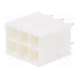 1 pcs x MOLEX - 39296068 - Socket, wire-board, male, Mini-Fit Jr, 4.2mm, PIN: 6, THT, 9A