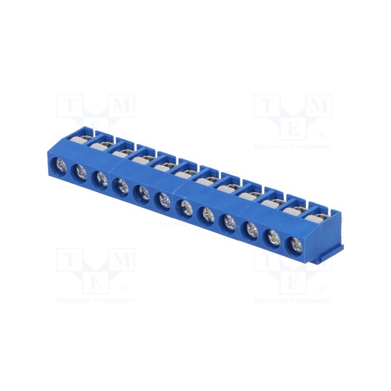 1 pcs x ECE - ETB11120B000Z - PCB terminal block, angled 90°, 5mm, ways: 12, on PCBs, 2.5mm2