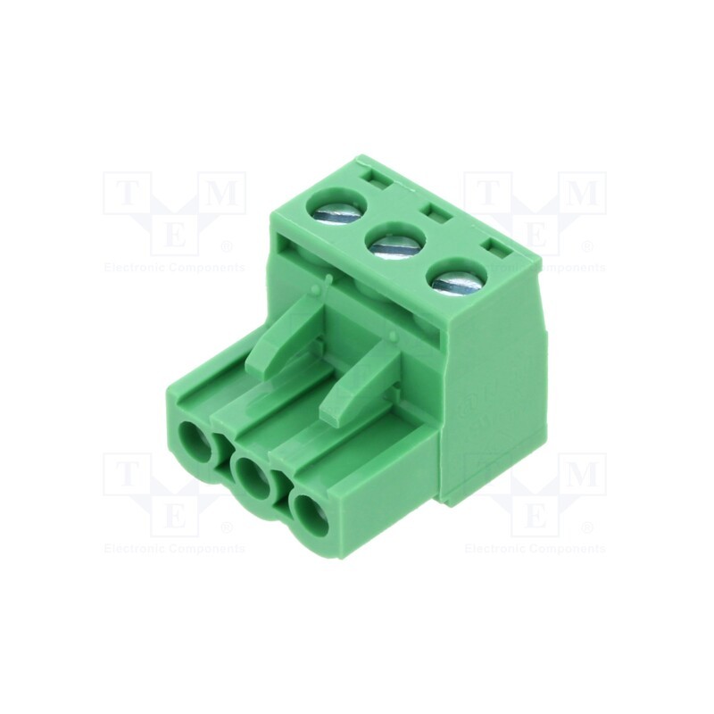 1 pcs x AMPHENOL ANYTEK - TJ0371500000G - Pluggable terminal block, 5mm, ways: 3, straight, plug, female
