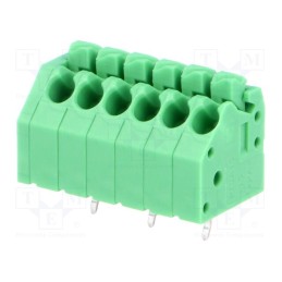 1 pcs x PHOENIX CONTACT - PTSA 1,5/ 6-3,5-Z 1985234 - PCB terminal block, angled 45°, 3.5mm, ways: 6, on PCBs, terminal