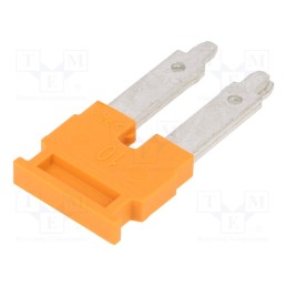 1 pcs x WEIDMu00dcLLER - 2497250000 ZQV 10N/2 - Comb bridge, ways: 2, orange, A series