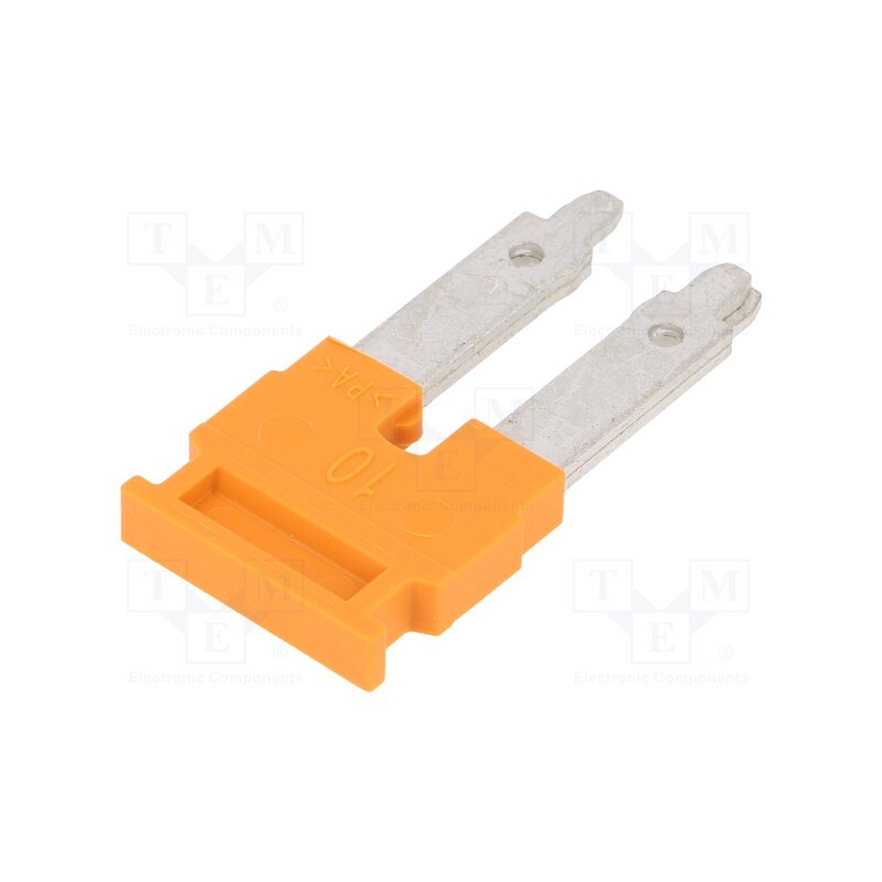1 pcs x WEIDMu00dcLLER - 2497250000 ZQV 10N/2 - Comb bridge, ways: 2, orange, A series