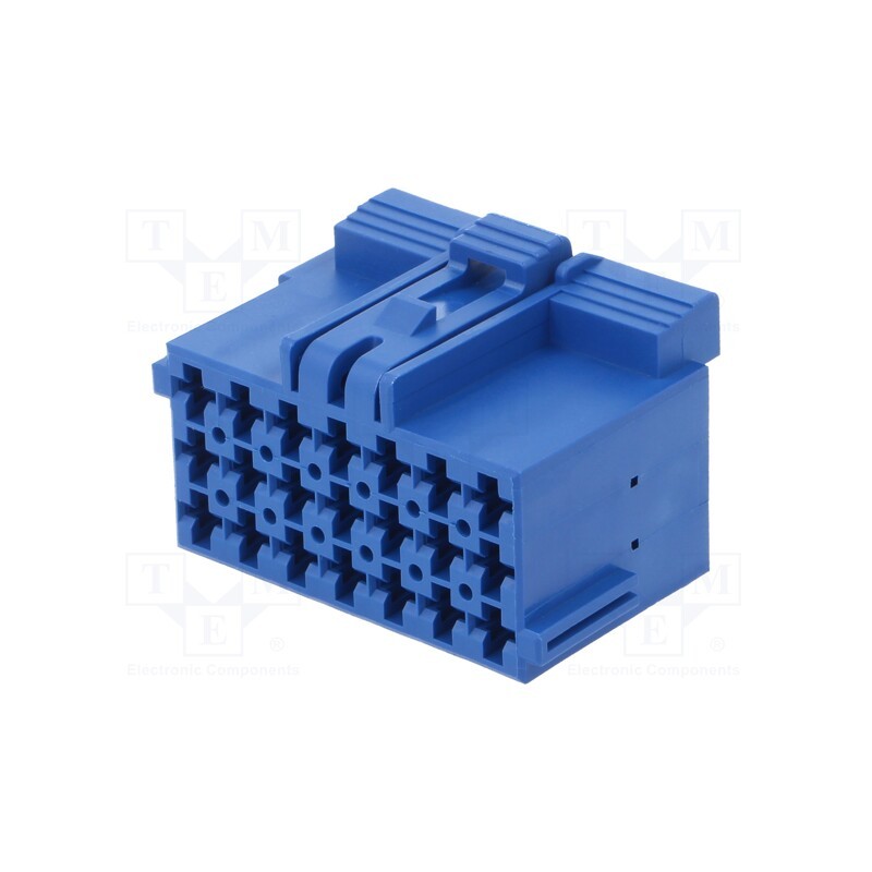 1 pcs x TE Connectivity - 1-967625-6 - Connector: automotive, JPT, female, plug, for cable, PIN: 21, blue