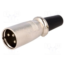 1 pcs x NINIGI - XLR-3W - Plug, XLR, male, PIN: 3, straight, for cable
