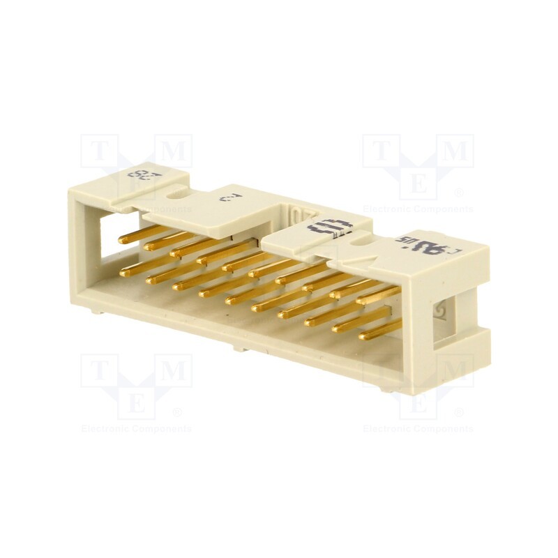 1 pcs x HARTING - 9185206324 - Socket, IDC, male, PIN: 20, straight, THT, 1.27mm, Layout: 2x10