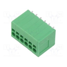1 pcs x ADAM TECH - EB163A-06-A-180 - PCB terminal block, Contacts ph: 3.5mm, ways: 6, straight, on PCBs