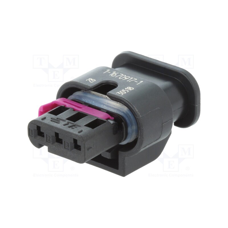 1 pcs x TE Connectivity - 1-1670917-1 - Connector: automotive, MCON 1.2, female, plug, for cable, PIN: 3