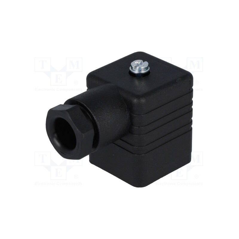 1 pcs x HIRSCHMANN - 931965100 GDM 2009 SCHWARZ - Connector: valve connector, plug, form A, 18mm, female, PIN: 3, PG9