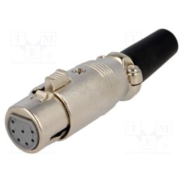 1 pcs x NINIGI - XLR-7G - Plug, XLR, female, PIN: 7, straight, for cable