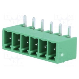 1 pcs x PHOENIX CONTACT - MC 1,5/ 6-G-3,81 1803316 - Pluggable terminal block, 3.81mm, ways: 6, angled 90°, socket