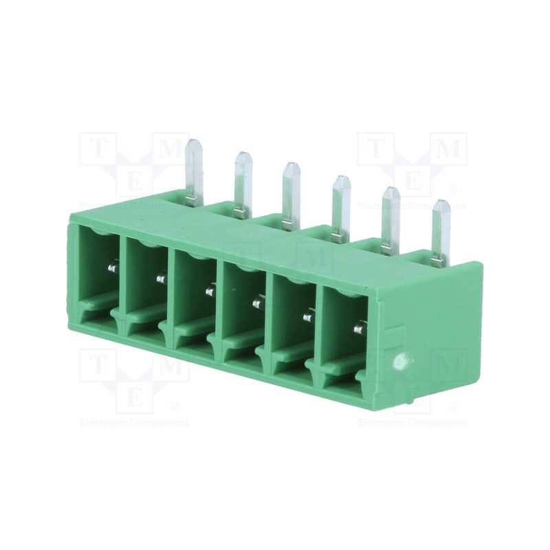 1 pcs x PHOENIX CONTACT - MC 1,5/ 6-G-3,81 1803316 - Pluggable terminal block, 3.81mm, ways: 6, angled 90°, socket