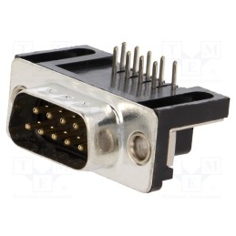 1 pcs x MH CONNECTORS - MHDD9M-T-B-S-RBM - D-Sub, PIN: 9, socket, male, on PCBs, angled 90°, THT, 3A, 250V