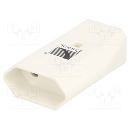 1 pcs x PAWBOL - D.3109 - Connector: AC supply, female, socket, 2P, 250VAC, 10A, Type: flat