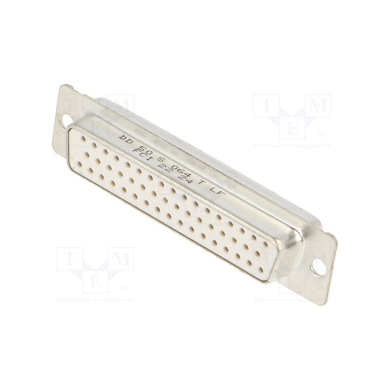 1 pcs x Amphenol Communications Solutions - DD50S064TLF - D-Sub, PIN: 50, socket, female, for panel mounting, straight, 5A