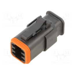 1 pcs x AMPHENOL - AT06-6S-SR01BLK - Connector: wire-wire, AT, female, plug, for cable, PIN: 6, black